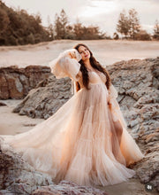 Load image into Gallery viewer, Odette gown HIRE (Beige) Local pickup only