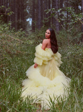 Load image into Gallery viewer, Lemon Layered Gown HIRE (Local pickup only)