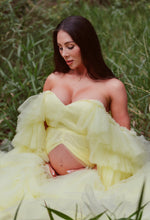 Load image into Gallery viewer, Lemon Layered Gown HIRE (Local pickup only)