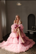 Load image into Gallery viewer, Dusty pink tulle layered dress HIRE (Local pick up)
