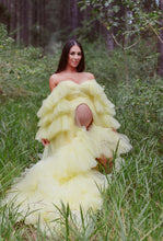 Load image into Gallery viewer, Lemon Layered Gown HIRE (Local pickup only)
