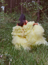 Load image into Gallery viewer, Lemon Layered Gown HIRE (Local pickup only)

