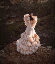 Load image into Gallery viewer, Dusty Rose Layered Gown HIRE (Local pickup only)

